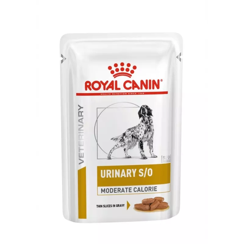 Comida húmeda para perros Royal Canin Urinary S/O Moderate Calorie bolsa 12 x 100 g, adulto, 80% humedad, 8% proteína
