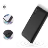 Funda de cuero Dux Ducis Hivo con solapa, cartera de cuero natural para tarjetas y documentos, Samsung Galaxy S22+ (S22 Plus), negra