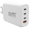 Fuente de alimentación ALLNET PSU-GaNPD-USB-1A3C-130W — 130W, 1× USB-A, 3× USB-C