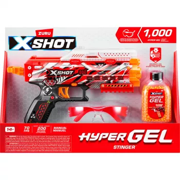 Pistola de juguete XSHOT HYPER GEL 36728 — multicolor, peso 350,3 g, para 14+ años