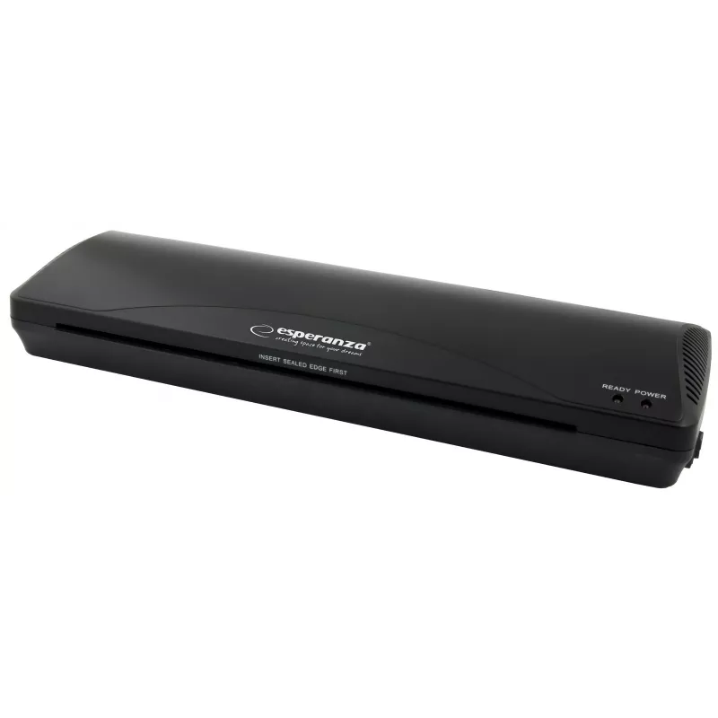 Plastificadora Esperanza EFL003 laminadora en frío/caliente 250 mm/min negra