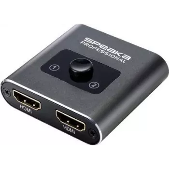 SpeaKa Professional SP-BDS-120 conmutador HDMI 1+2 puertos compatible con Ultra HD 3840 x 2160 píxeles (SP-9261376)