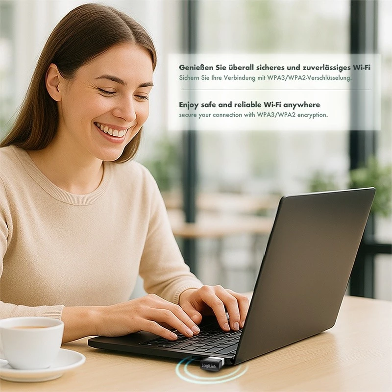 Adaptador USB inalámbrico WLAN, 11ac, 650 Mbit
