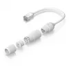 Cable de red Ubiquiti UACC-Cable-Extender-C6A RJ-45 Cat6a 0,185 m blanco