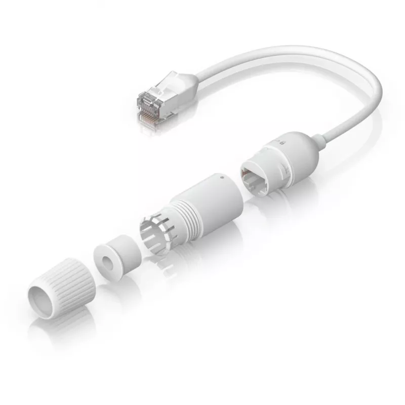 Cable de red Ubiquiti UACC-Cable-Extender-C6A RJ-45 Cat6a 0,185 m blanco