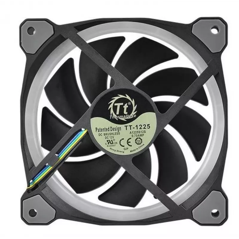 Thermaltake Riing 12 RGB Plus TT Premium Edition ventilador de caja, 3 unidades, 120 mm