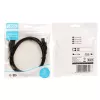 Cable USB AM-AM 1.8 negro
