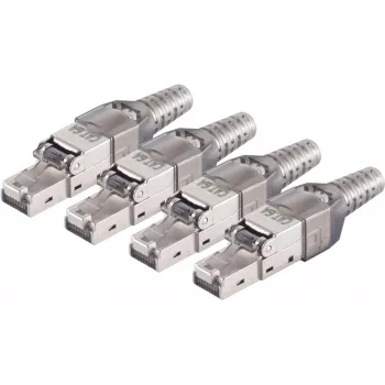 Conector macho RJ-45 ShiverPeaks BS08-51001-4 gris