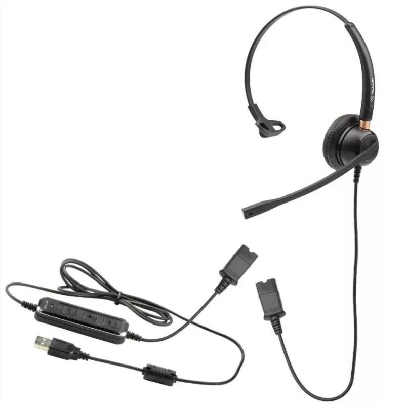 Auriculares Tellur Voice 510N monoaurales USB negros
