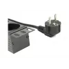 Unidad de distribución de corriente GEMBIRD EG-PDU-014 — 8× tomas Type-F, 16 A, cable de 3 m, rack 1U, 3680 W, negro