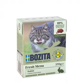 BOZITA Rabbit in Sauce - Comida húmeda para gatos - 370 g