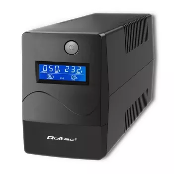 SAI Qoltec Monolith (sistema de alimentación ininterrumpida) Doble conversión (Online) 0,45 kVA 240 W 2 tomas de corriente