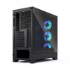 Caja de PC semitorre Fractal Design Pop 2 Air negra sólida — compatible con ATX, 3 ventiladores frontales de 120 mm, bahías de 2,5/3,5
