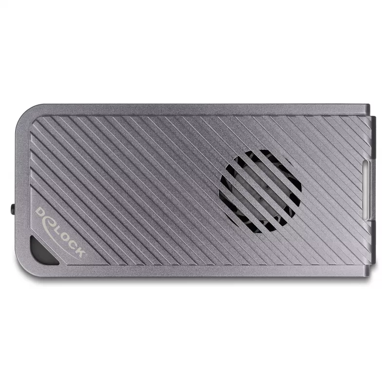 Carcasa para SSD DELOCK 42025 para 1 x M.2 (PCIe, USB4 Gen4, USB-C) gris, aluminio