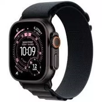 Smartwatch Apple Watch Ultra 3 GPS + Cellular 49mm carcasa titanio negro correa Milanese negra Small