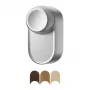 Cerradura de puerta inteligente SwitchBot W5600000S Plata – conectividad Bluetooth, compatible con cerraduras de embutir estándar