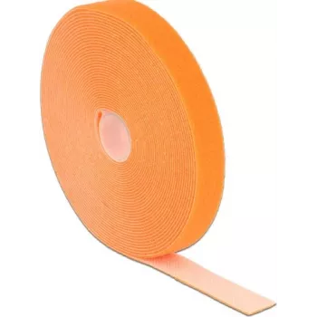 Cinta de velcro DeLOCK 18748 Naranja 20 mm 10 m