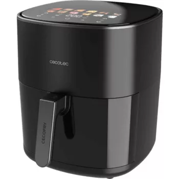 Freidora de aire Cecotec Cecofry&Grill Duoheat 6500, 6,5 L, 2200 W, LCD táctil, negra