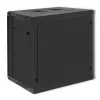 Qoltec 54488 Armario rack de pared de 19 pulgadas, 12U, 600 x 635 x 450 mm, puerta perforada