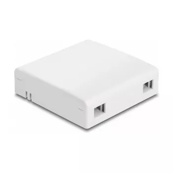 Roseta de conexión de fibra óptica DeLOCK 2 x SC simplex LC dúplex blanca