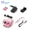 Fresadora de uñas eléctrica Extralink NAIL DRILL-202 65W rosa – herramienta profesional de manicura/pedicura