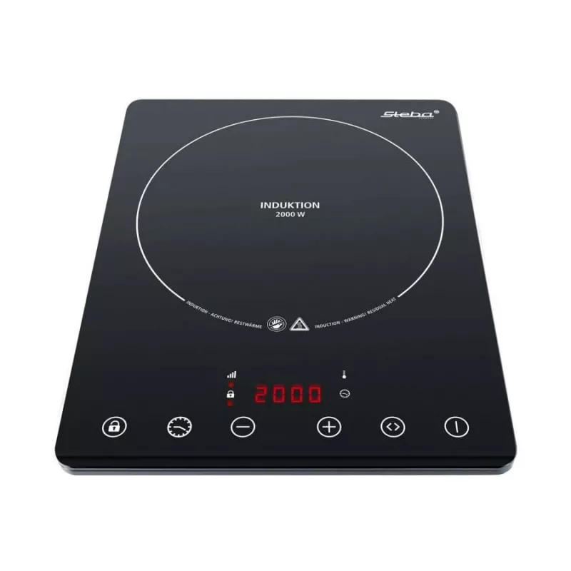 Placa de inducción Steba IK 65 fina negra, 1 zona, control táctil