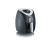 Severin 2430 Single 3,2 L Independiente 1500 W Freidora de aire Negro, Acero inoxidable