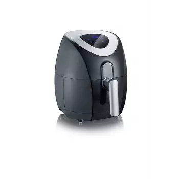 Severin 2430 Single 3,2 L Independiente 1500 W Freidora de aire Negro, Acero inoxidable