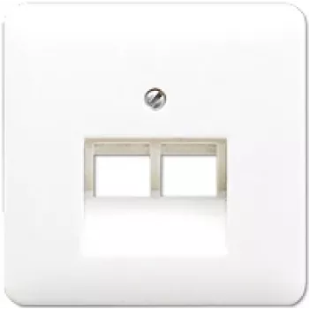 Jung CD 569-2 UA WW cubierta para dos tomas IAE/UAE, blanco alpino