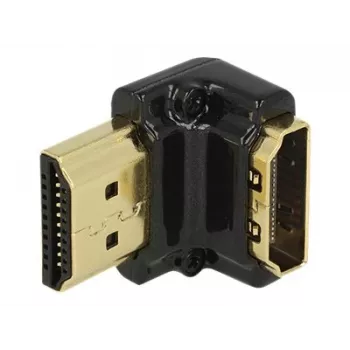 Conector HDMI DeLOCK 65662 90° negro