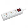 Alargador de corriente LogiLink LPS206 1.4 m 3 tomas AC blanco