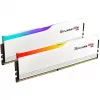 DIMM 64 GB DDR5-6400 (2x 32 GB) kit dual, memoria RAM blanca, F5-6400J3239G32GX2-RM5RW, Ripjaws M5 RGB, INTEL XMP