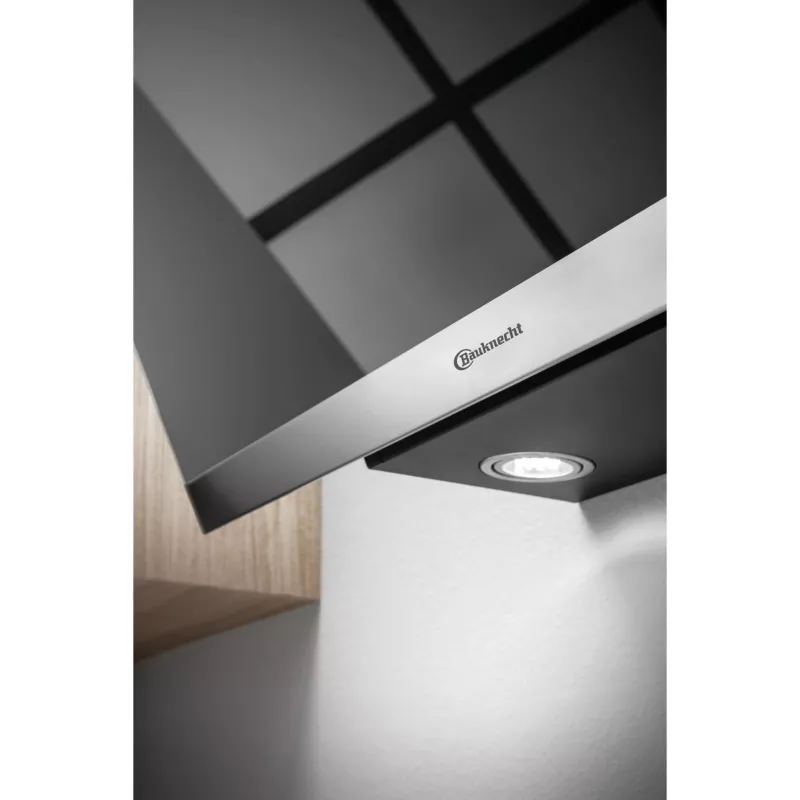 Bauknecht RBHVP 83 LM K campana de pared, 80 cm, extracción/recirculación, LED, negro/acero inoxidable