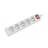 Alargador eléctrico Lanberg PS1-05E-0300-W 3m 5 tomas de CA interior/exterior blanco
