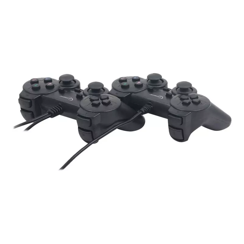 GEMBIRD JPD-UDV2-01 - Mando de juego - 10 botones - con cable (pack de 2) - para PC (JPD-UDV2-01)