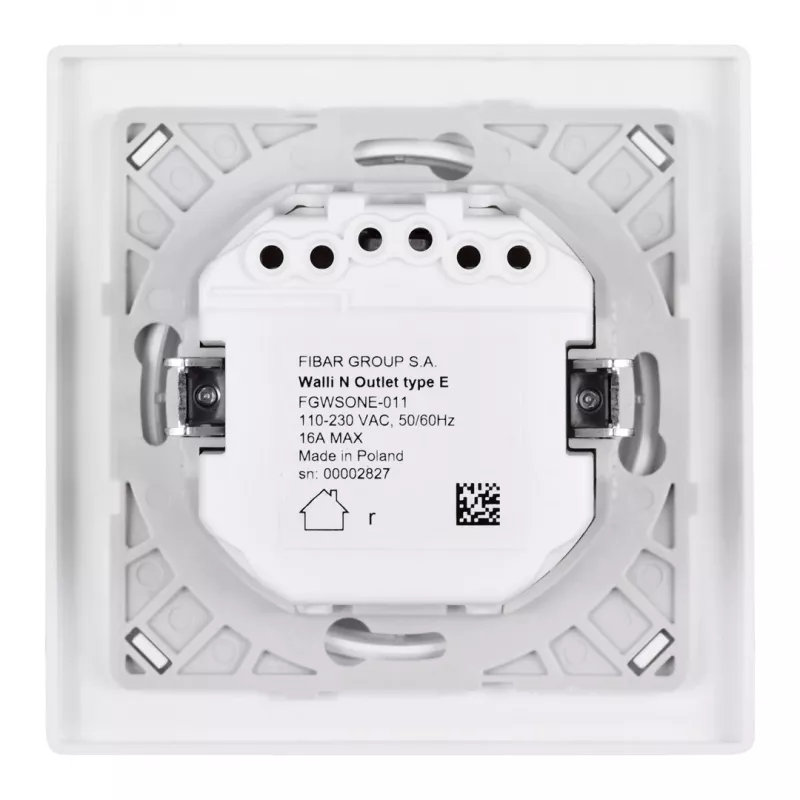 Fibaro Toma de corriente Walli Outlet N tipo E antracita FGWSONE-011-8