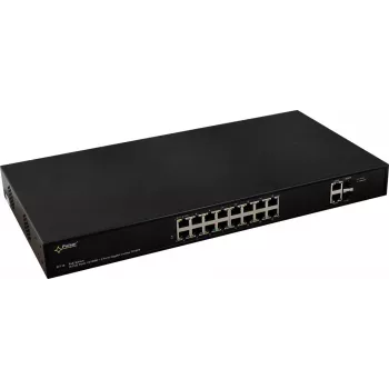 PULSAR SF116 conmutador de red gestionado Fast Ethernet (10/100) Power over Ethernet (PoE) 1U negro