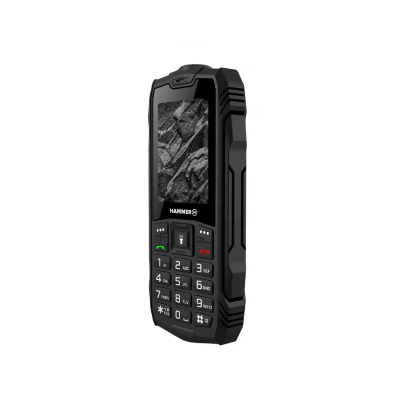 myPhone Hammer Rock teléfono móvil resistente, 2,4 pulgadas, Dual SIM, negro