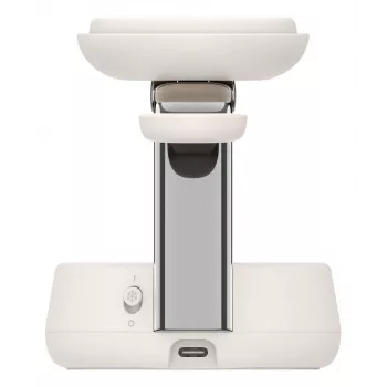 Cargador USB inalámbrico Belkin Qi2 WIZ040KQSD — 25 W, alimentación USB, cable de 1,5 m, blanco, para smartphone smartwatch auriculares monitor de actividad
