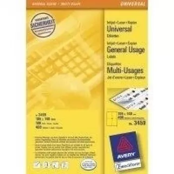 Etiqueta autoadhesiva para impresora Avery Coloured Labels Amarillo 105 x 148 mm