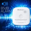 Detector de humo inalámbrico QOLTEC modelo 52653 con alarma por batería de 85 dB
