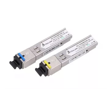 Par de transceptores de fibra óptica SFP WDM Extralink 1,25G 1310/1550 nm monomodo 3 km SC DOM