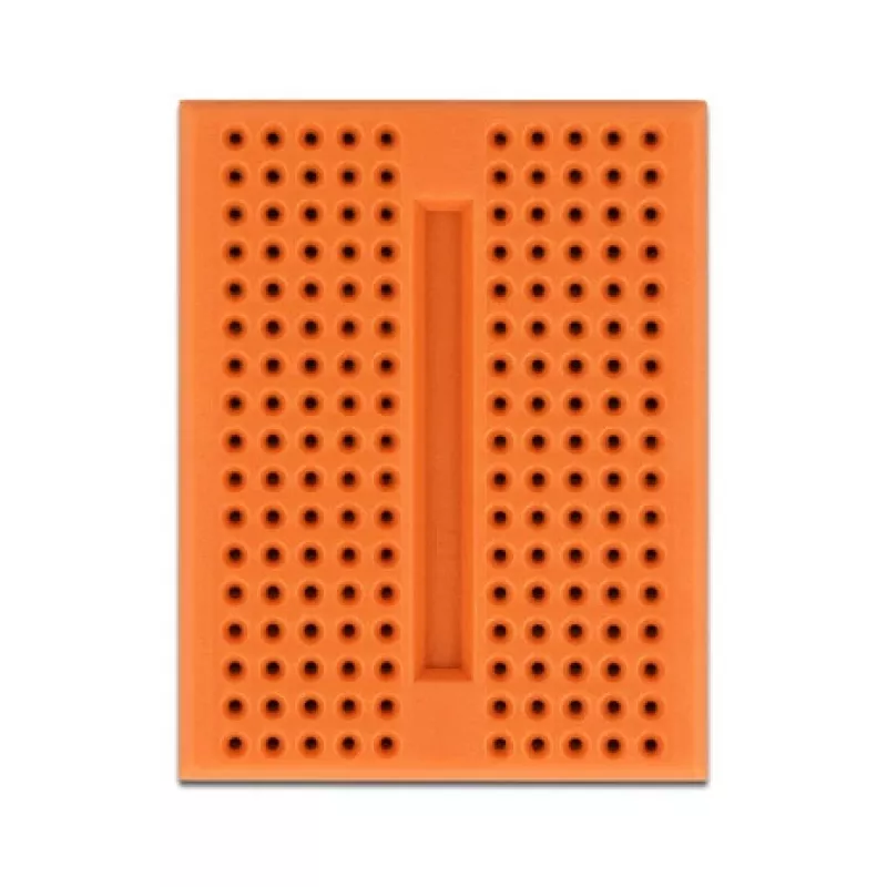 Breadboard DELOCK 18319, placa de prototipado de plástico, naranja, 36×46×10 mm