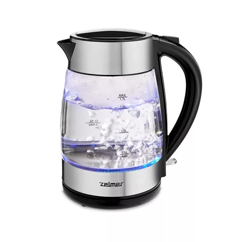 Hervidor Zelmer 1,7 L 2200 W negro acero inoxidable
