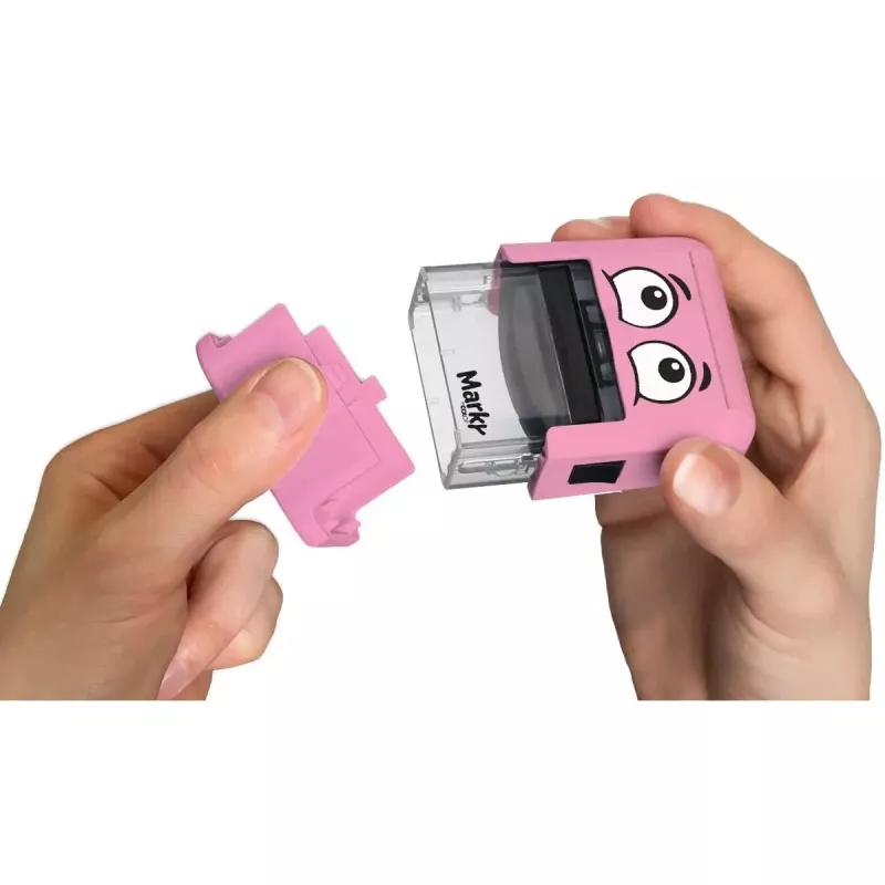 Colop Marky Sello rectangular rosa para papel y textil
