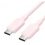 Cable USB-C a USB-C Vention TRCPF — 1 m, rosa