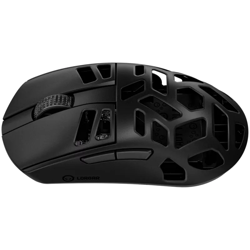 LORGAR MSE90W, aleación de magnesio ratón gaming inalámbrico Elite, negro