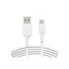 Cable USB Belkin CAB001BT2MWH 2 m USB-A a USB-C blanco