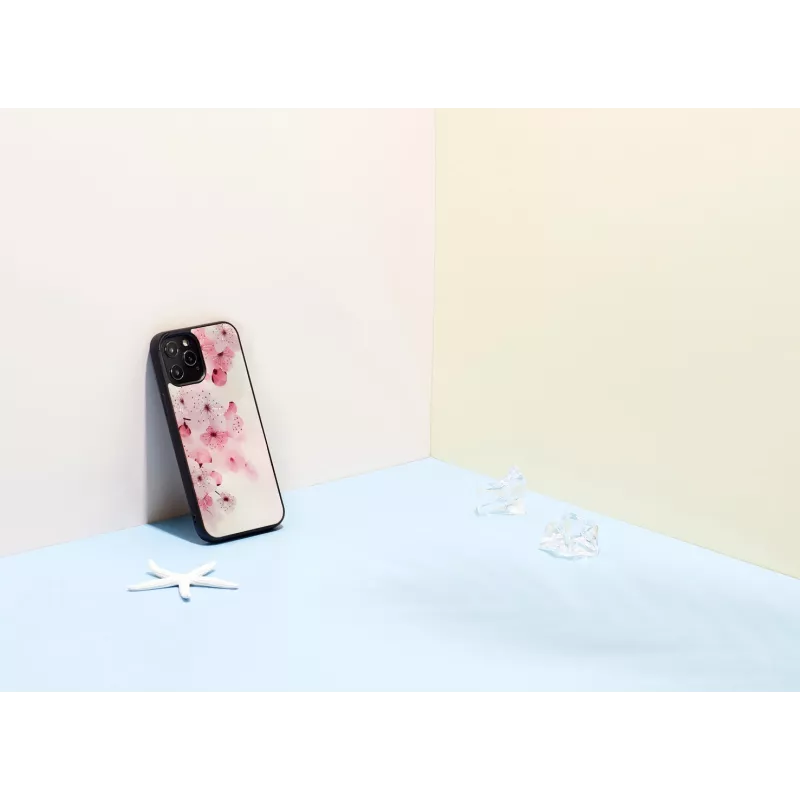 Funda protectora iKins para Apple iPhone 12 / 12 Pro — diseño de flores de cerezo