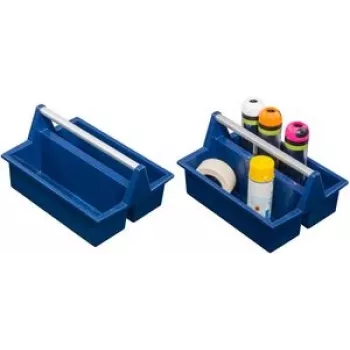 Maletín de herramientas allit McPlus Carry P 40 PP — azul, asa de aluminio ergonómica, modelo 457280